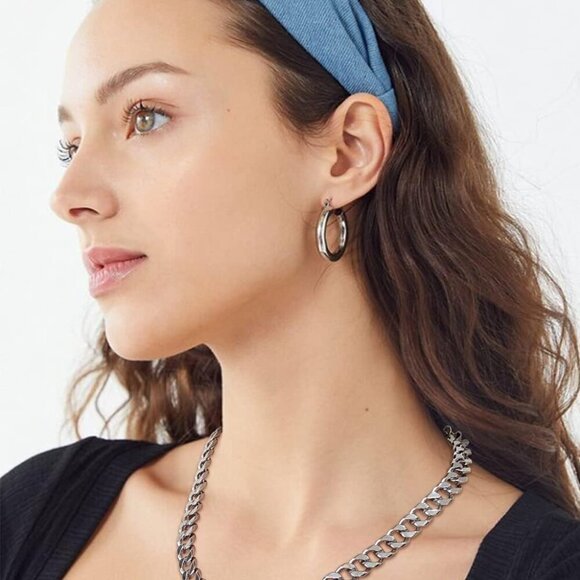 Gold Chain Necklace For Women Snake Chain Herringbone Necklace Gold Choker Neckl - Picture 3 of 7